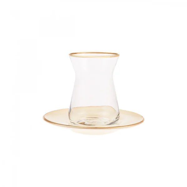 سرویس چای خوری ۶ نفره بژ رترو کاراجا 153.03.06.1591 Iran Home Appliances لوازم خانگی ایران