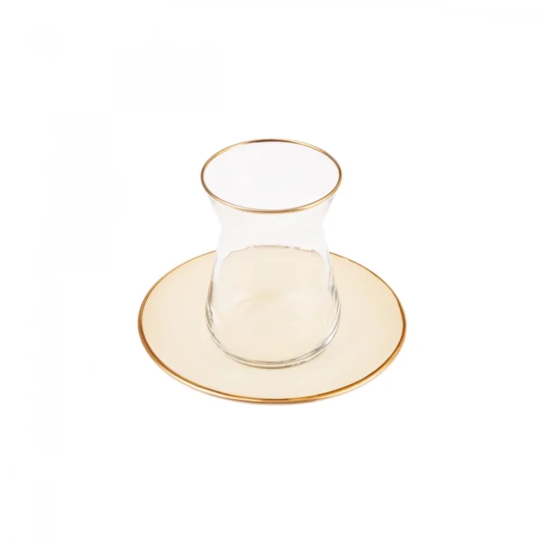 سرویس چای خوری ۶ نفره بژ رترو کاراجا 153.03.06.1591 Iran Home Appliances لوازم خانگی ایران