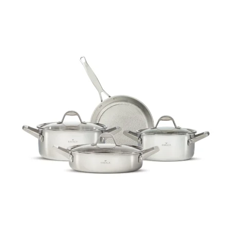 سرویس قابلمه 7 پارچه استیل پاور 3پلی کاراجا 153.03.08.0560 Iran Home Appliances لوازم خانگی ایران