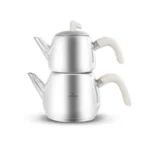 کتری و قوری 2 + 1 لیتر بیسیک کرم کاراجا 153.03.08.1191