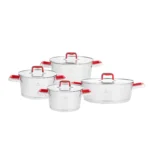 سرویس قابلمه 8 پارچه استیل مرلوت کاراجا 153.03.08.0619 Iran Home Appliances لوازم خانگی ایران