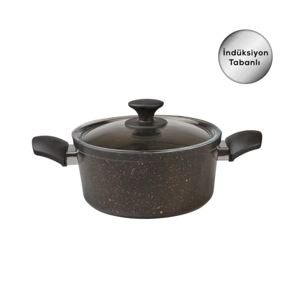 سرویس قابلمه 7 پارچه مشکی طلایی پاور بیوگرانیت کاراجا 153.03.08.1154 Iran Home Appliances لوازم خانگی ایران