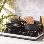 سرویس قابلمه 8 پارچه مشکی پاور بیوگرانیت کاراجا 153.03.08.1253 Iran Home Appliances لوازم خانگی ایران