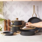 سرویس قابلمه 8 پارچه مشکی پاور بیوگرانیت کاراجا 153.03.08.1253 Iran Home Appliances لوازم خانگی ایران