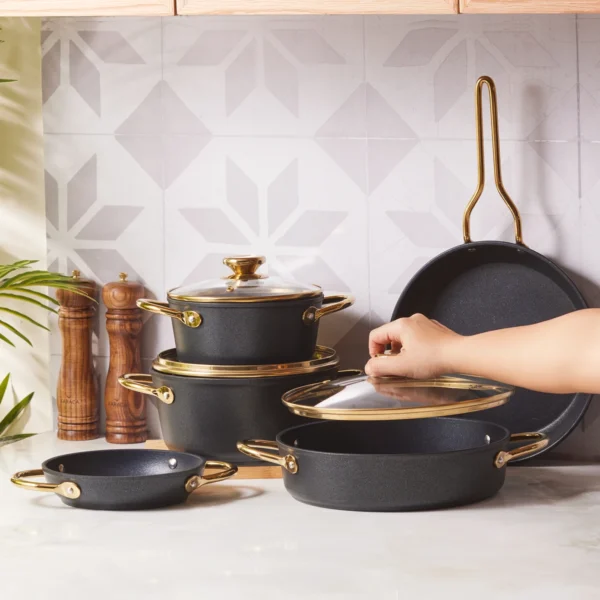 سرویس قابلمه 8 پارچه مشکی پاور بیوگرانیت کاراجا 153.03.08.1253 Iran Home Appliances لوازم خانگی ایران