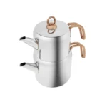 کتری و قوری متوسط 1.4 + 0.7 لیتر استیل میرا کاراجا 153.03.08.1341