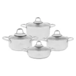 سرویس قابلمه 8 پارچه استیل گرانادا کاراجا 153.03.08.1467 Iran Home Appliances لوازم خانگی ایران