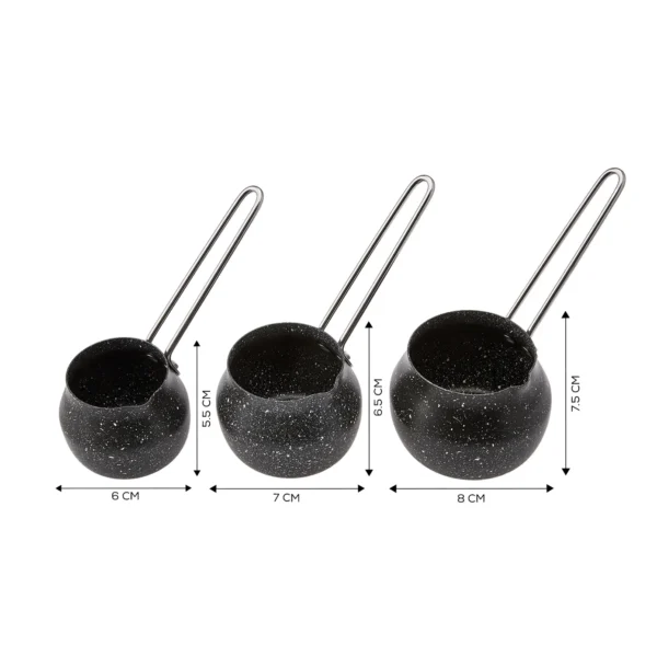 قهوه جوش 2-3-4 فنجان مشکی بیوگرانیت کاراجا 153.03.08.1608