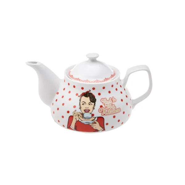 کتری و قوری لعابی 2 + 1 لیتر قرمز بک تو کیچن کاراجا 153.03.08.1846