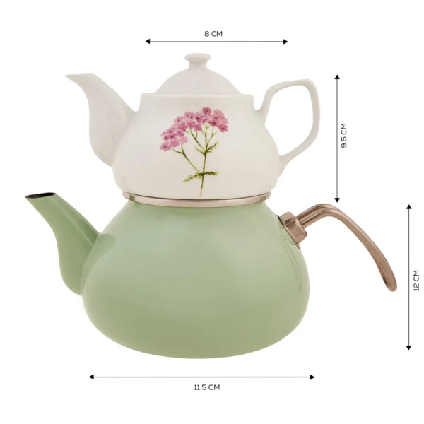 کتری و قوری 2 + 1 لیتر سبز مورلند کاراجا 153.03.08.1848