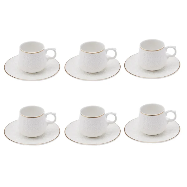 سرویس قهوه خوری 6 نفره سفید داملا کاراجا 153.03.06.7162 Iran Home Appliances لوازم خانگی ایران