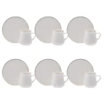 سرویس قهوه خوری 6 نفره سفید نیمو کاراجا 153.03.06.7163 Iran Home Appliances لوازم خانگی ایران