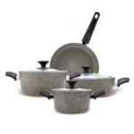 سرویس قابلمه 7 پارچه طوسی پاور بیوگرانیت کاراجا 153.03.08.1939 Iran Home Appliances لوازم خانگی ایران