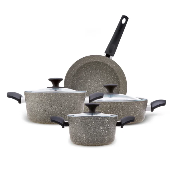 سرویس قابلمه 7 پارچه طوسی پاور بیوگرانیت کاراجا 153.03.08.1939 Iran Home Appliances لوازم خانگی ایران