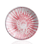 سرویس غذاخوری چینی 16 پارچه صورتی لوراکرکماز 8858