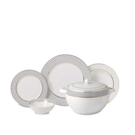 سرویس غذاخوری چینی 60 پارچه پرلا کرکماز 8362