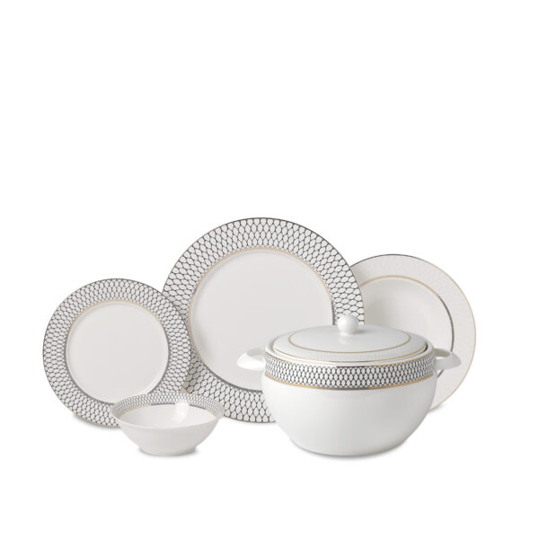 سرویس غذاخوری چینی 60 پارچه پرلا کرکماز 8362