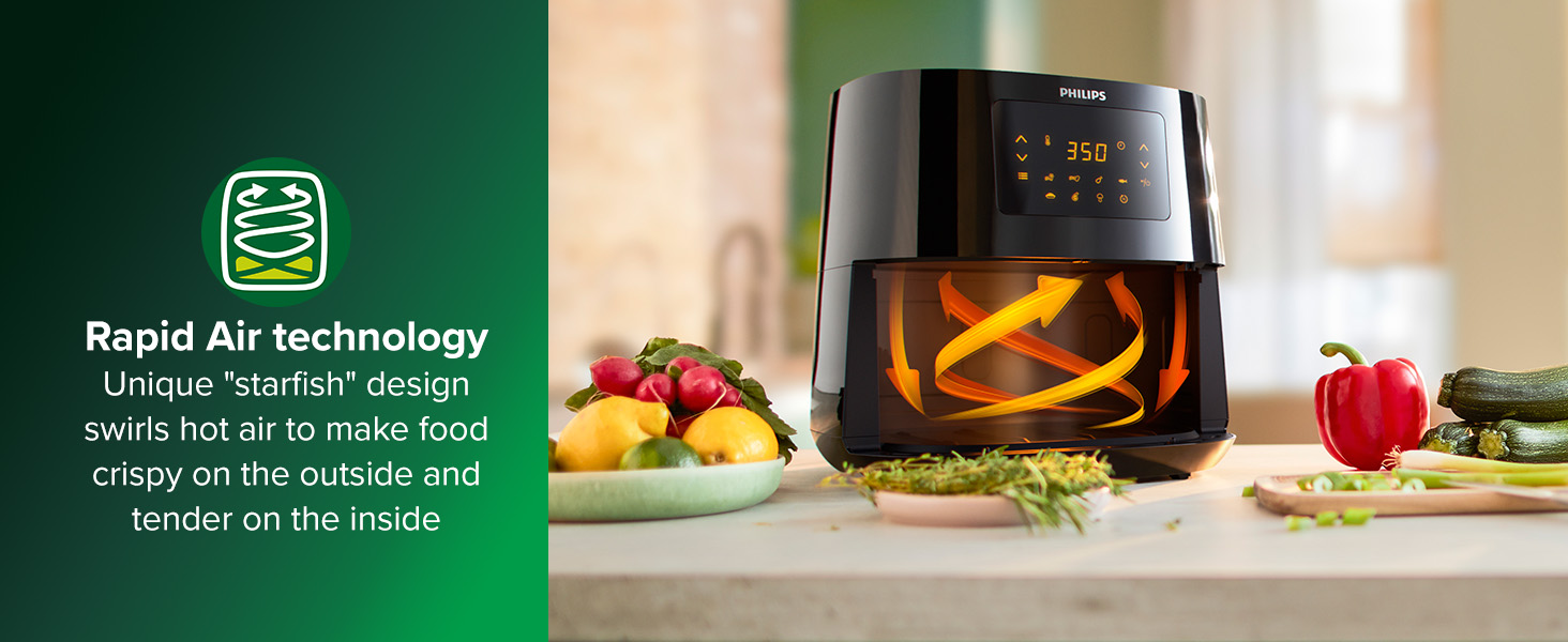 سرخ کن بدون روغن 6.2 لیتر مشکی ایر فرایر فیلیپس HD9270