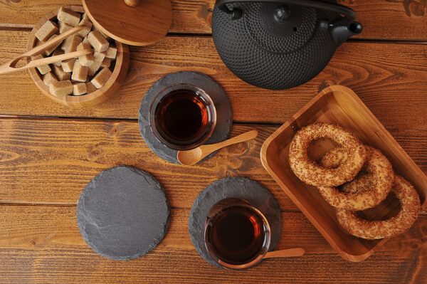 زیر لیوانی گرد 6 پارچه سنگی فویگو تاشوو T1607 Iran Home Appliances لوازم خانگی ایران