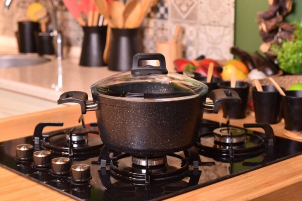 سرویس قابلمه 7 پارچه مشکی گرانیت موند تاشوو T3031 Iran Home Appliances لوازم خانگی ایران