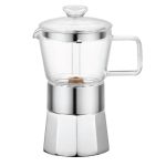 موکاپات شیشه ای 3 فنجان نقره ای سیلور تاشوو T3376 Iran Home Appliances لوازم خانگی ایران