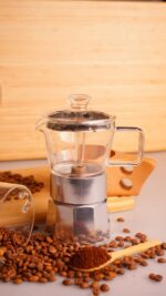 موکاپات شیشه ای 3 فنجان نقره ای سیلور تاشوو T3376 Iran Home Appliances لوازم خانگی ایران