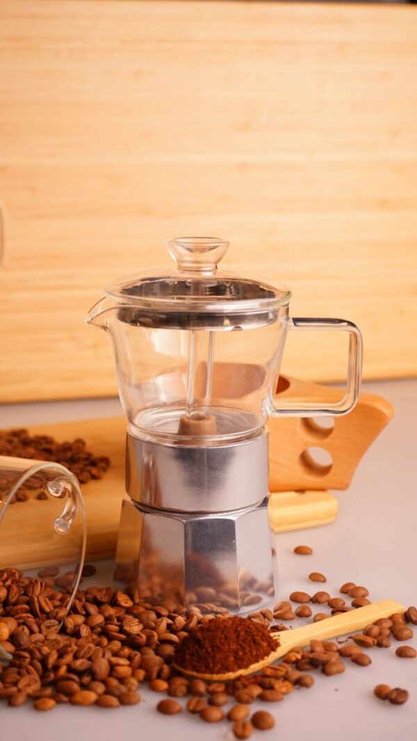 موکاپات شیشه ای 3 فنجان نقره ای سیلور تاشوو T3376 Iran Home Appliances لوازم خانگی ایران