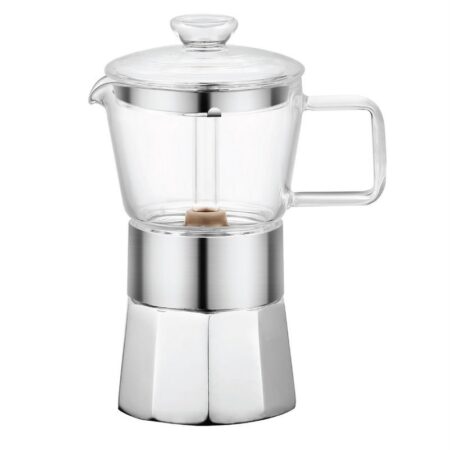 موکاپات شیشه ای 6 فنجان نقره ای سیلور تاشوو T3377 Iran Home Appliances لوازم خانگی ایران