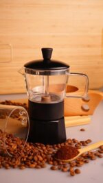 موکاپات شیشه ای 3 فنجان مشکی استون تاشوو T3379 Iran Home Appliances لوازم خانگی ایران