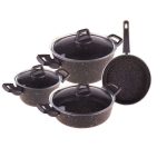 سرویس غذاپز 7 پارچه مشکی اسکارلت تاشوو T3566 Iran Home Appliances لوازم خانگی ایران