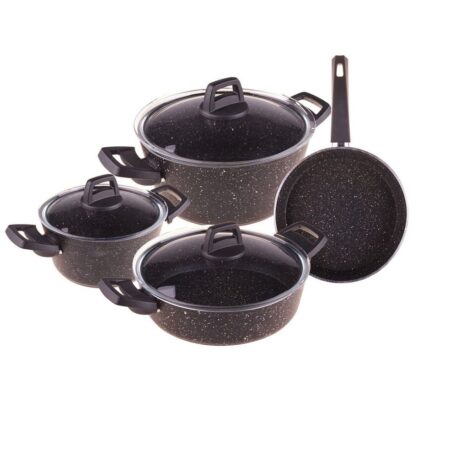 سرویس غذاپز 7 پارچه مشکی اسکارلت تاشوو T3566 Iran Home Appliances لوازم خانگی ایران