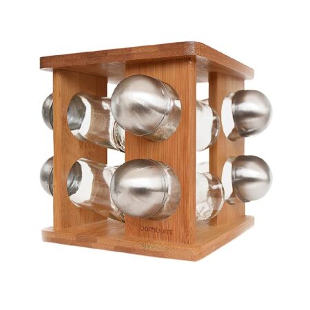 قفسه ادویه چرخان 8 عددی فونتی بامبوم B2617 Iran Home Appliances لوازم خانگی ایران