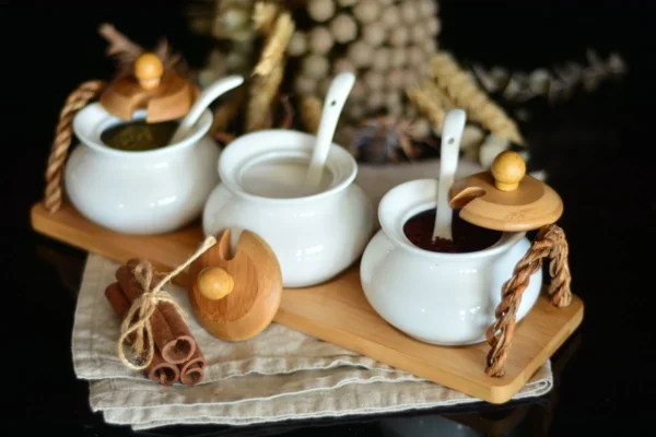 سرویس جای ادویه 3 عددی داستی بامبوم B2679