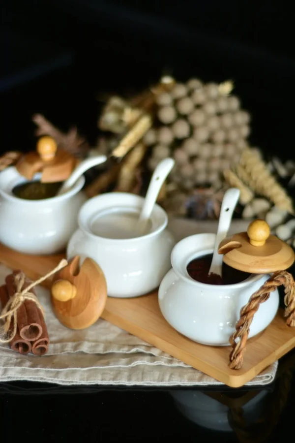 سرویس جای ادویه 3 عددی داستی بامبوم B2679