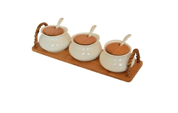سرویس جای ادویه 3 عددی داستی بامبوم B2679 Iran Home Appliances لوازم خانگی ایران