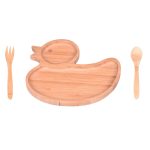 سرویس غذاخوری کودک 3 پارچه داکی بامبوم B2873 Iran Home Appliances لوازم خانگی ایران