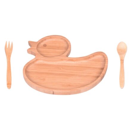 سرویس غذاخوری کودک 3 پارچه داکی بامبوم B2873 Iran Home Appliances لوازم خانگی ایران