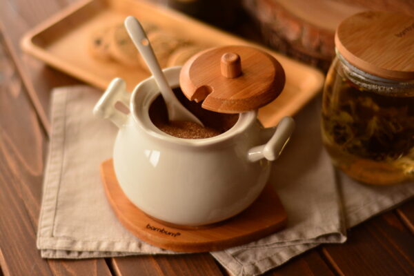 قندان چینی سفید کارلا بامبوم B0303 Iran Home Appliances لوازم خانگی ایران