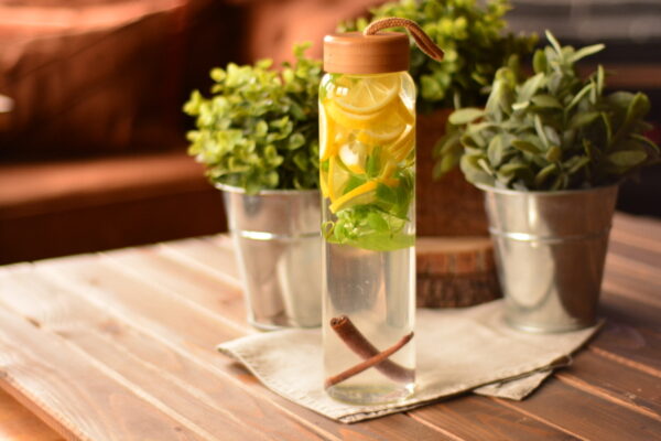 بطری آب شیشه ای 800 میلی لیتر دییم بامبوم B0429 Iran Home Appliances لوازم خانگی ایران