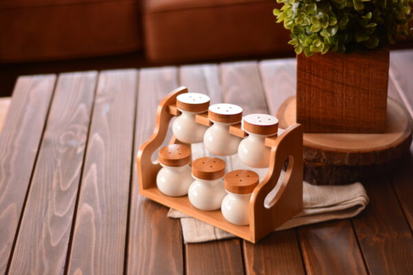 سرویس ادویه 7 پارچه پیتاز بامبوم B0563 Iran Home Appliances لوازم خانگی ایران