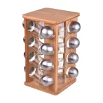 قفسه ادویه چرخان 16 عددی رسیتال بامبوم B0580 Iran Home Appliances لوازم خانگی ایران