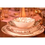 سرویس غذاخوری چینی 24 پارچه قهوه ای فوندو بامبوم B1730 Iran Home Appliances لوازم خانگی ایران