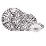 سرویس غذاخوری بون چاینا 24 پارچه بروساد بامبوم B3035 Iran Home Appliances لوازم خانگی ایران