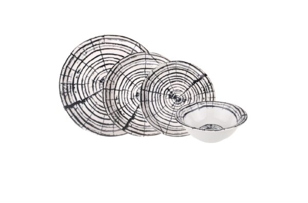 سرویس غذاخوری بون چاینا 24 پارچه بروساد بامبوم B3035 Iran Home Appliances لوازم خانگی ایران