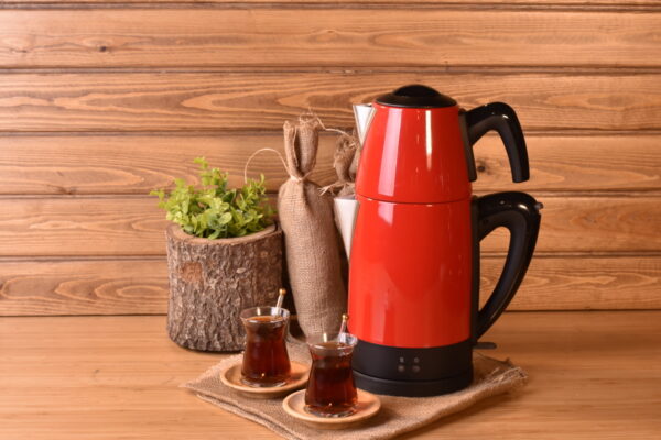 چای ساز اتوماتیک برقی استیل 1800 وات 1.8 + 0.7 لیتر قرمز تیاتیک بامبوم B3337 Iran Home Appliances لوازم خانگی ایران