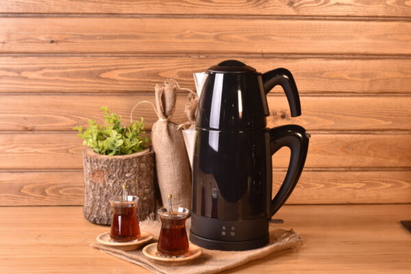 چای ساز اتوماتیک برقی استیل 1800 وات 1.8 + 0.7 لیتر مشکی تیاتیک بامبوم B3338 Iran Home Appliances لوازم خانگی ایران