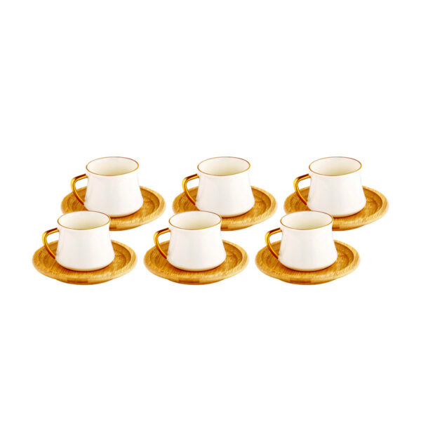 سرویس فنجان و نعلبکی 6 نفره روملیا بامبوم B4382 Iran Home Appliances لوازم خانگی ایران