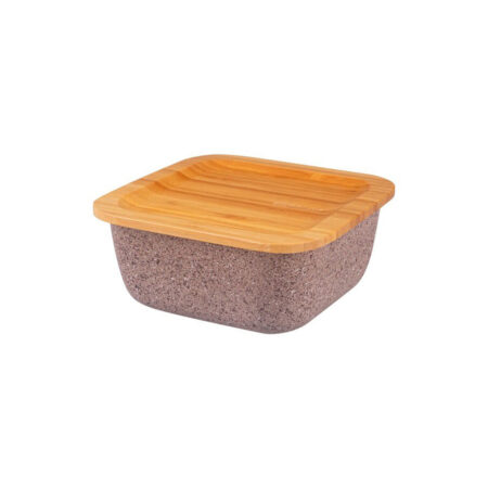 ظرف نگهدارنده غذا گرانیت 12.5 سانتی متر 500 میلی لیتر بژ اسلالوم بامبوم B3772 Iran Home Appliances لوازم خانگی ایران