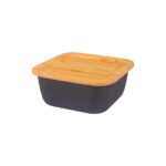 ظرف نگهدارنده غذا گرانیت 12.5 سانتی متر 500 میلی لیتر مشکی اسلالوم بامبوم B3775 Iran Home Appliances لوازم خانگی ایران