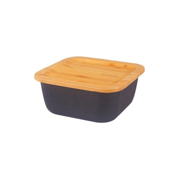 ظرف نگهدارنده غذا گرانیت 12.5 سانتی متر 500 میلی لیتر مشکی اسلالوم بامبوم B3775 Iran Home Appliances لوازم خانگی ایران